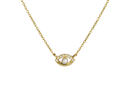 Pearl eye necklace
